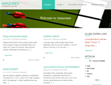 Tablet Screenshot of amazones.lv